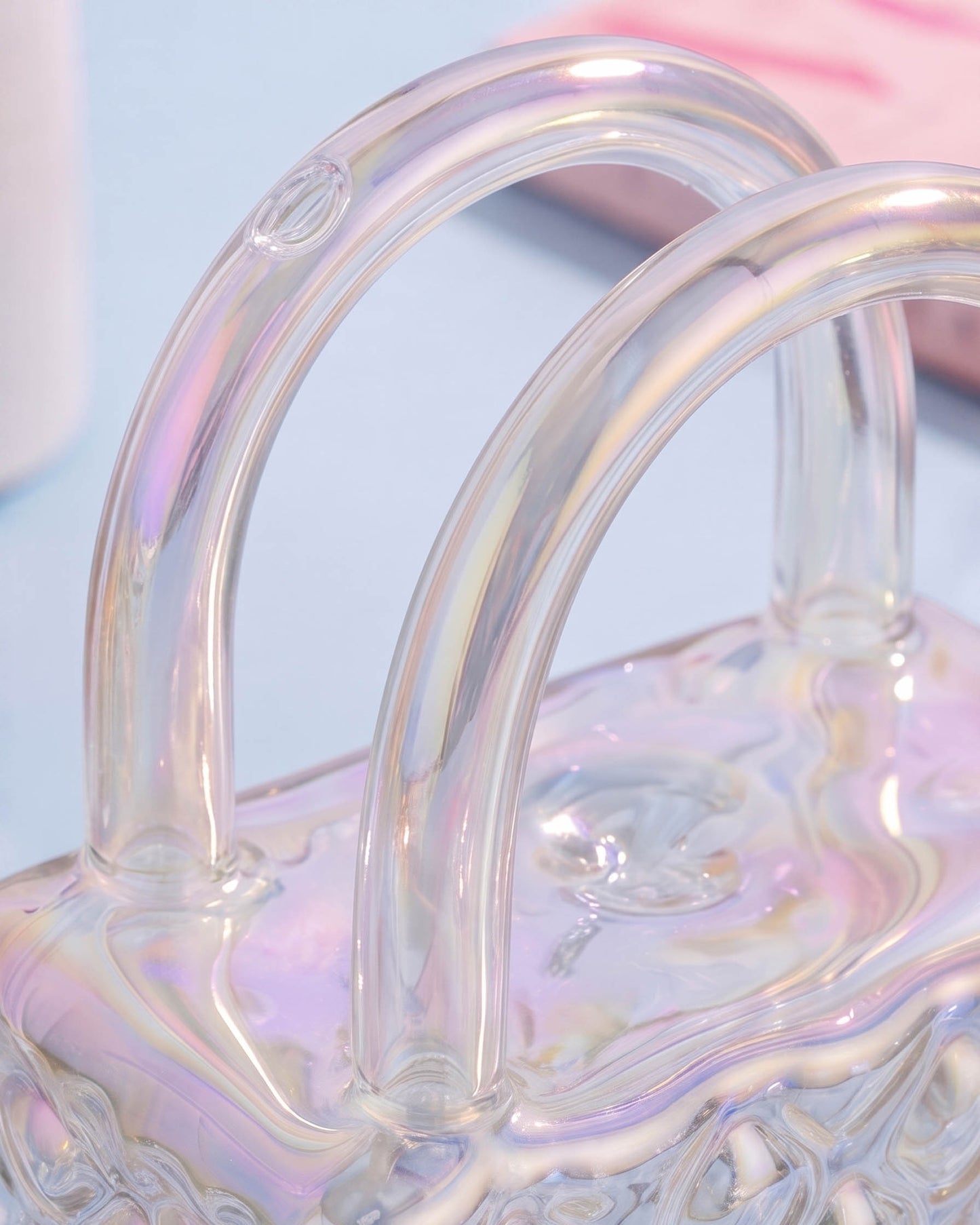 Pearl Charm Iridescent Hang Bag Bong