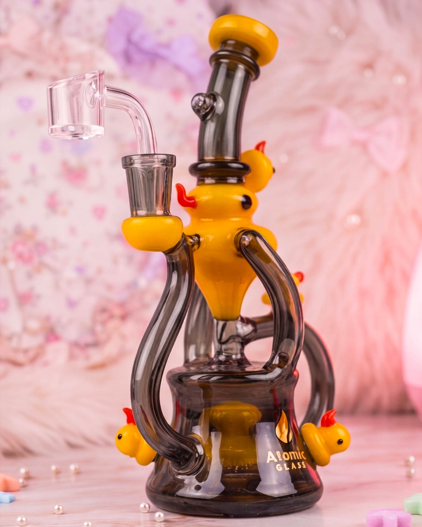 Rubber Duckie Recycler Bong/Dab Rig