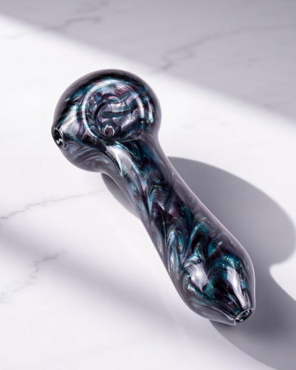 Made In USA By Humboldt Blowers - Nebula Noir Glass Hand Pipe