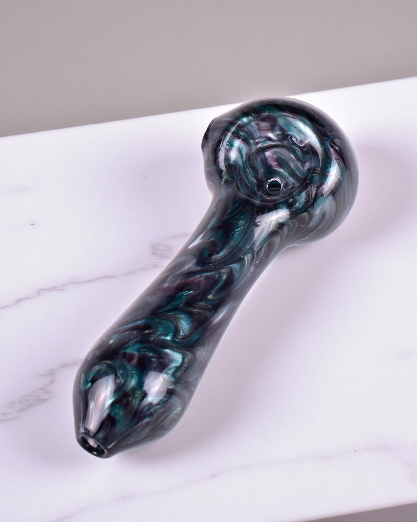 Made In USA By Humboldt Blowers - Nebula Noir Glass Hand Pipe