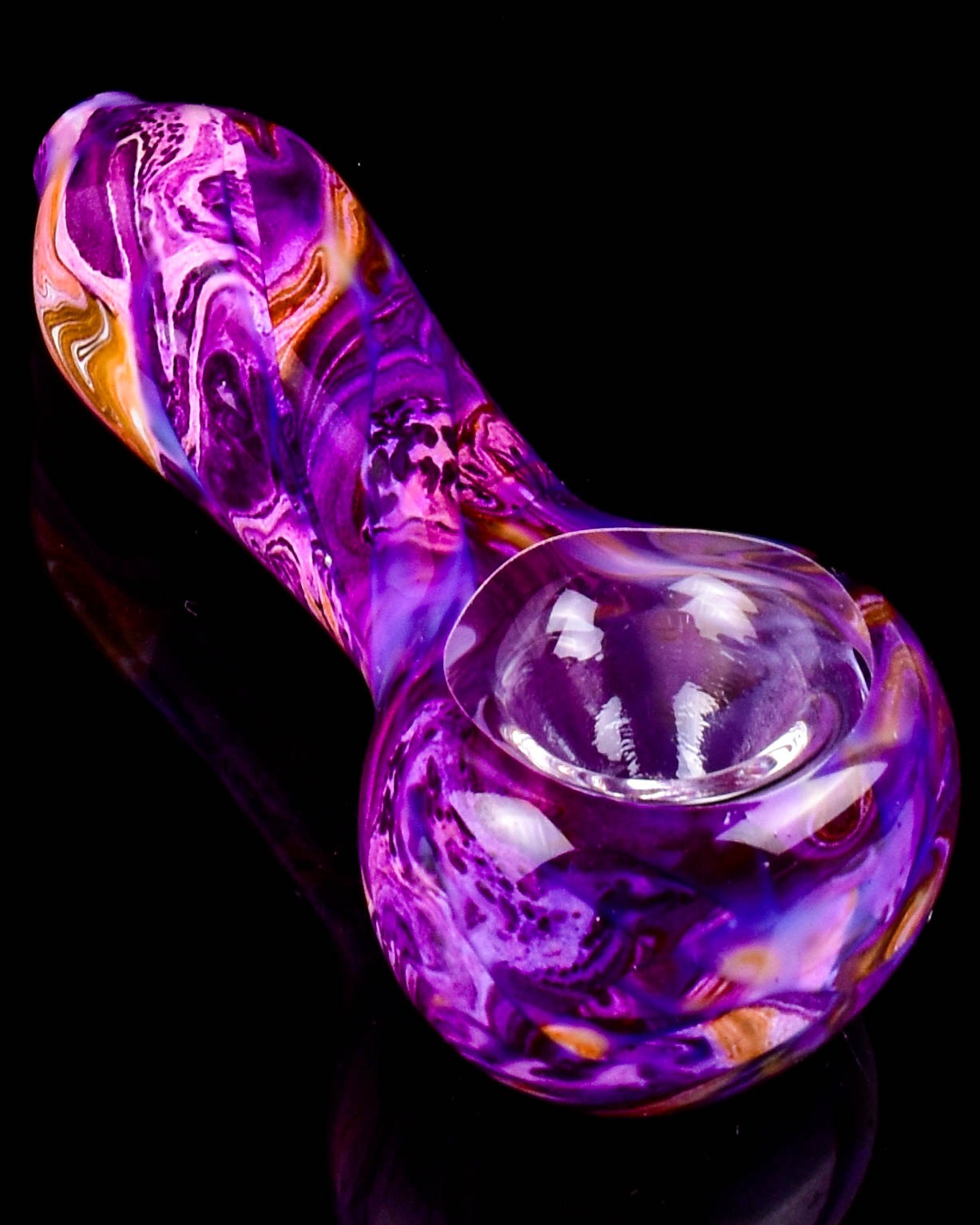 Nebula Galaxy Glass Hand Pipe - Purple