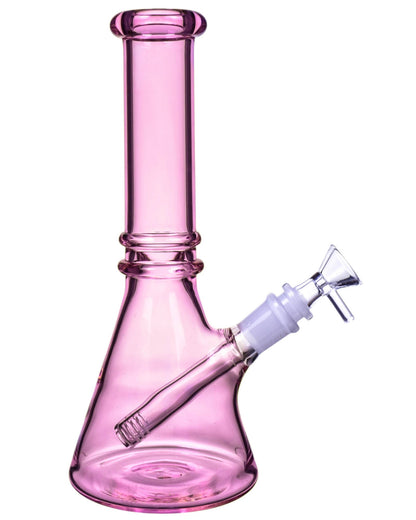 The Gala - 10" Thick Classic Beaker Base Bong - Pink