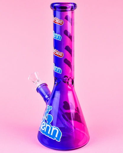 B&K Pink Princess Beaker Bong