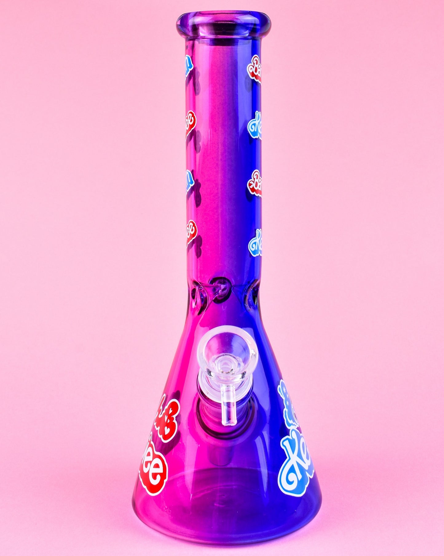 B&K Pink Princess Beaker Bong
