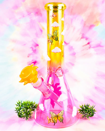Colorful Sunset Beaker Bong