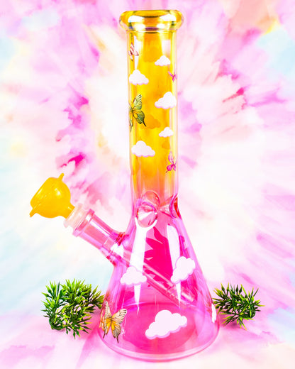 Colorful Sunset Beaker Bong