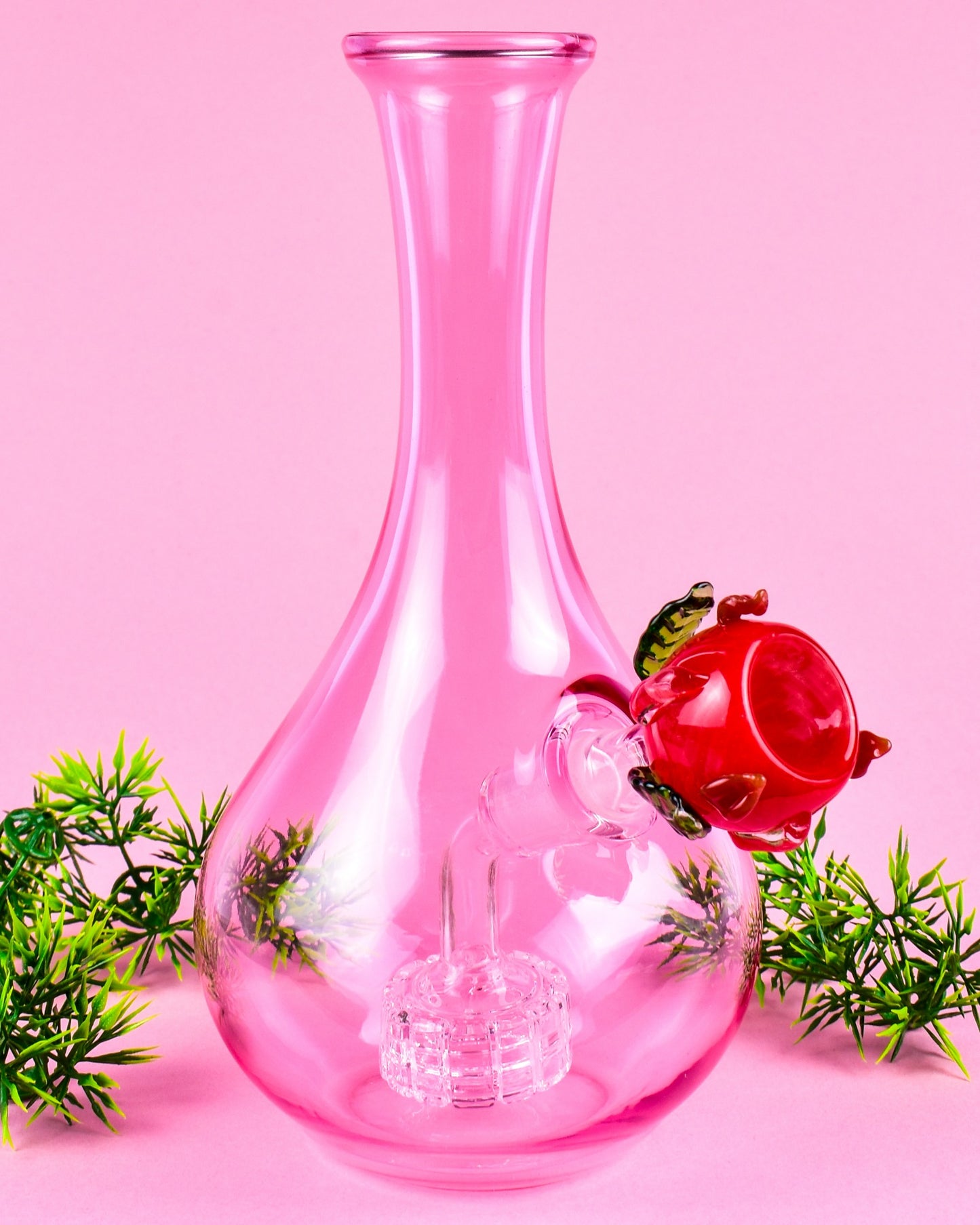 Elegant Pink Vase Bong w/ Bowl