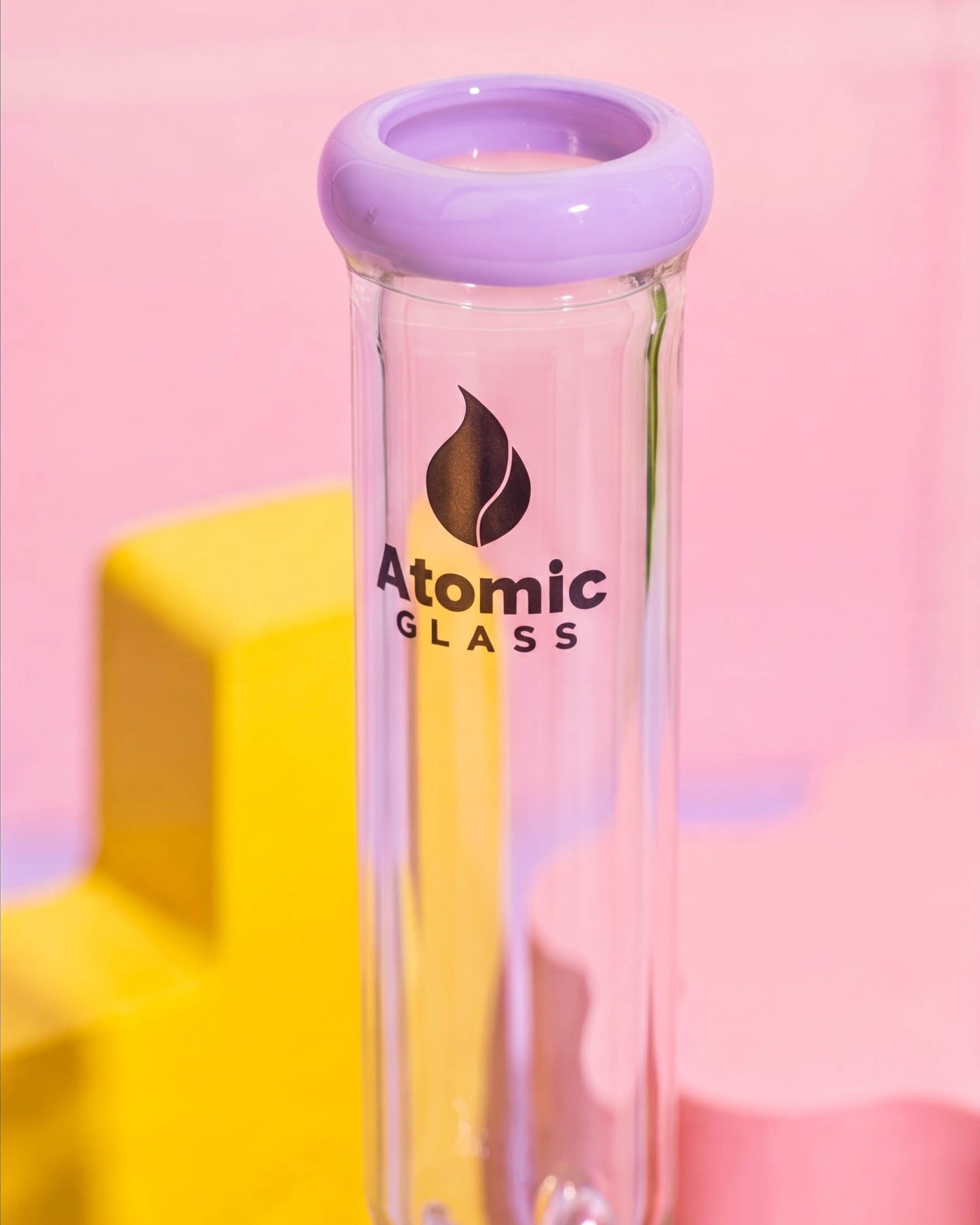 Atomic Glass Bubble Bloom Beaker Bong