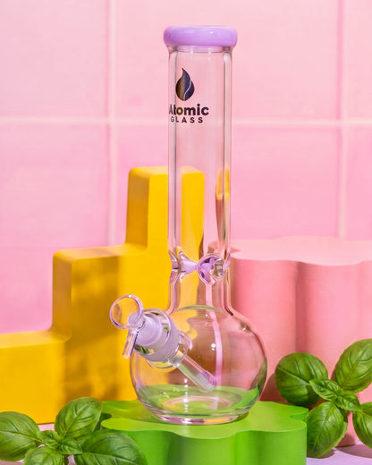 Atomic Glass Bubble Bloom Beaker Bong