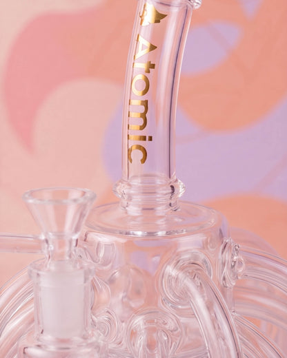 Atomic Glass Octo Charm Recycler Bong