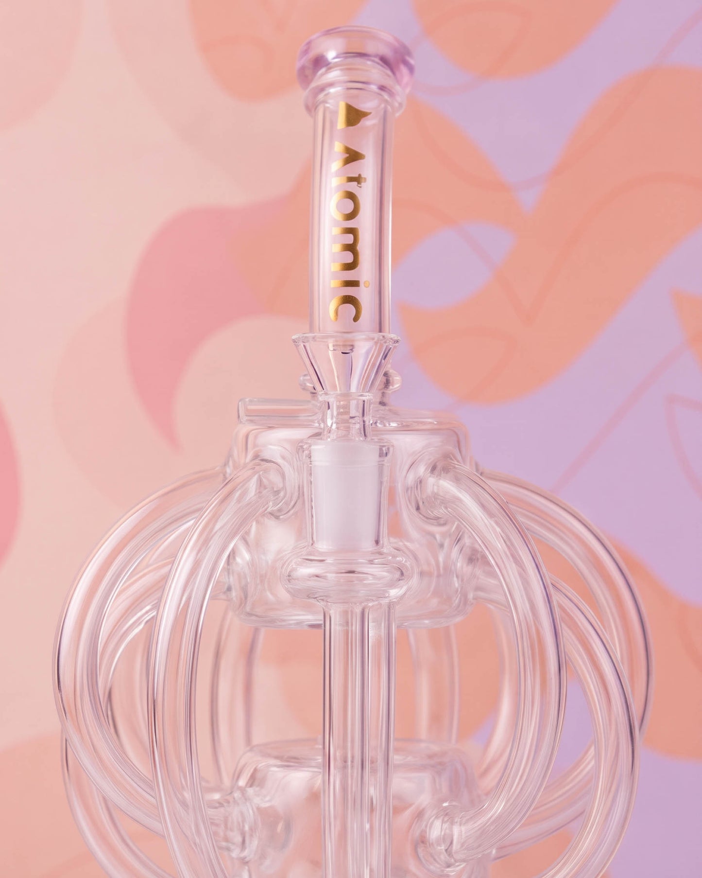 Atomic Glass Octo Charm Recycler Bong