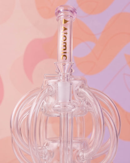 Atomic Glass Octo Charm Recycler Bong
