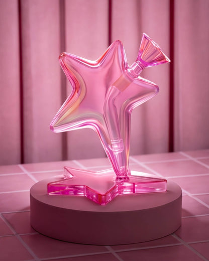 Shooting Star Bong - Pink Iridescent