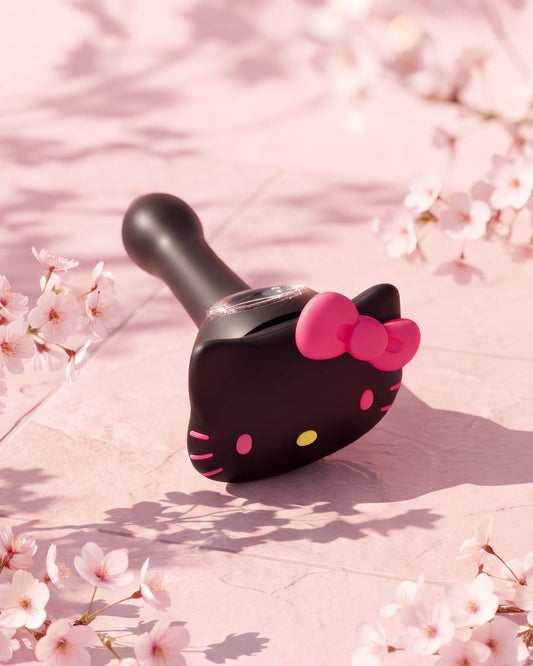 Bow Babe Kitty Silicone Pipe
