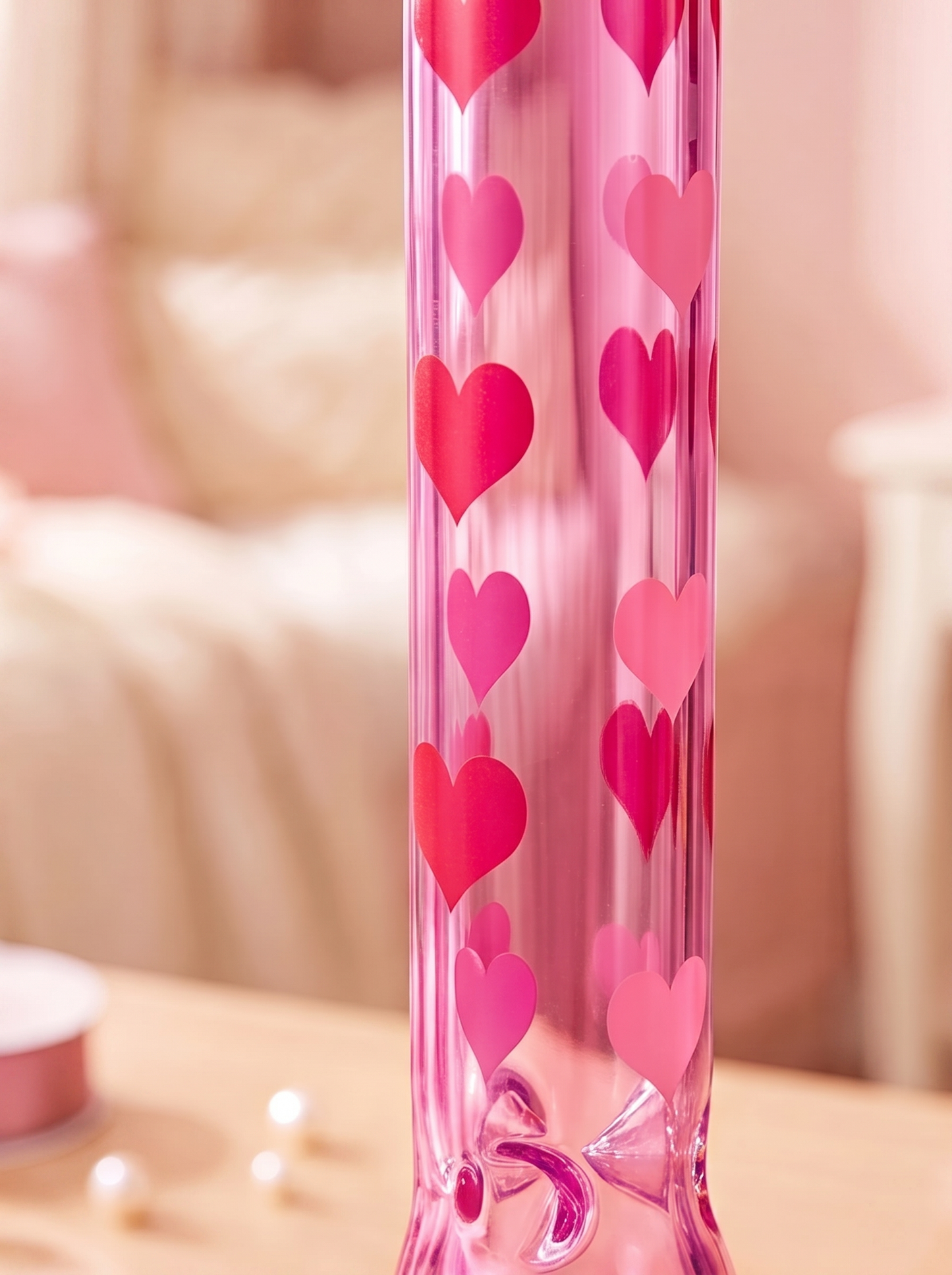 Candy Heart Beaker Bong