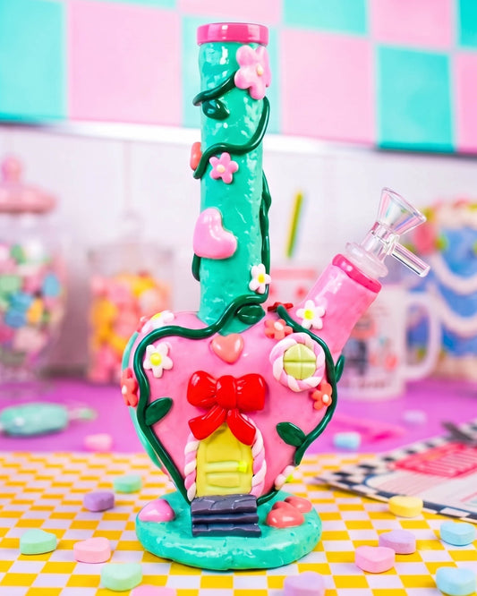 Candy Heart House Bong