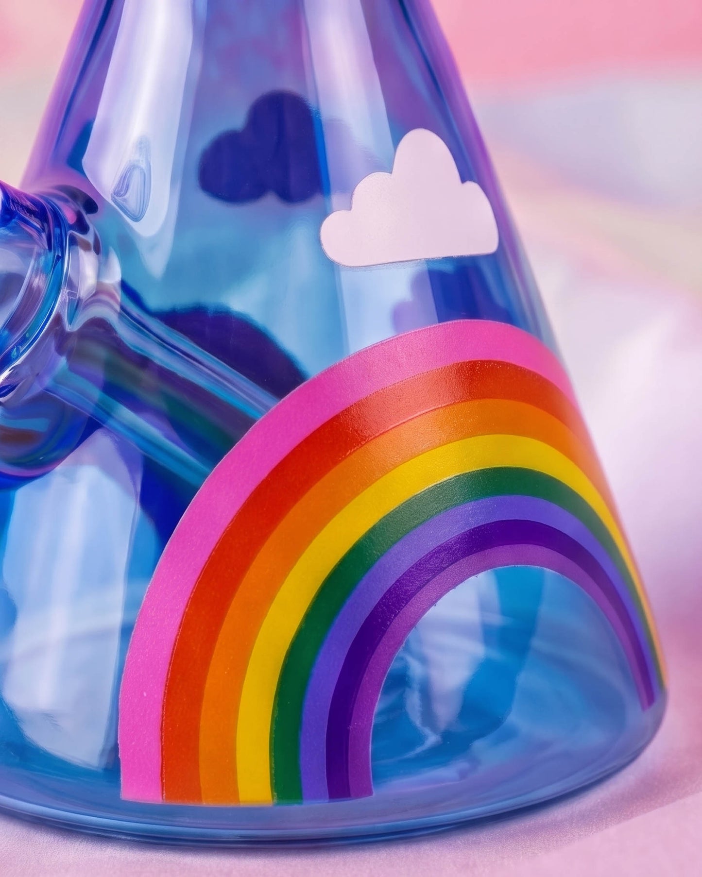 Rainbow Cloud Beaker Bong