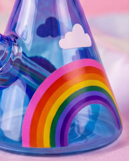 Rainbow Cloud Beaker Bong