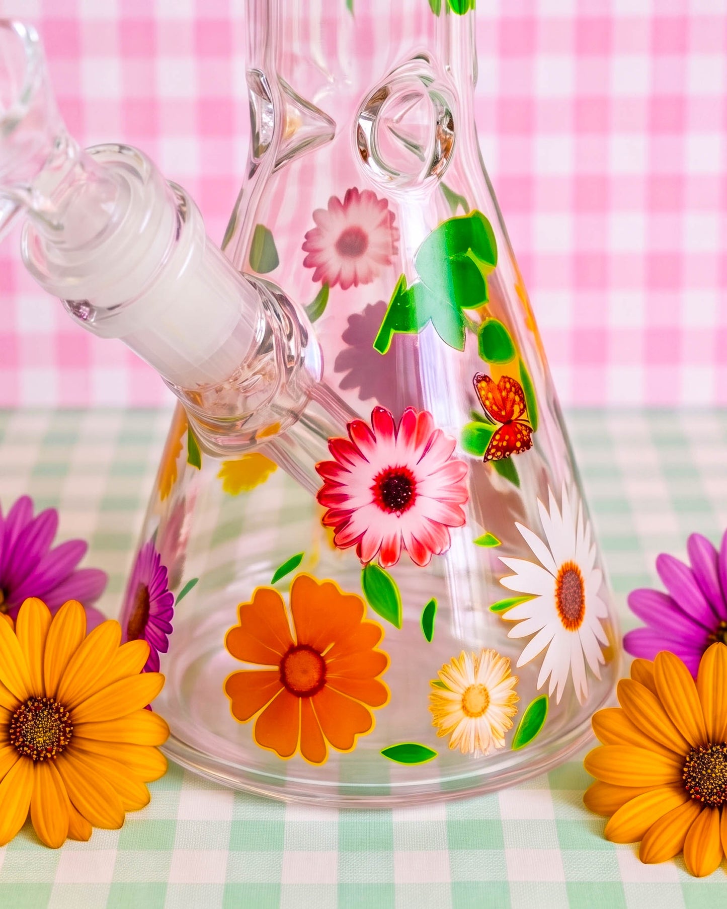 Daisy Bloom Beaker Bong