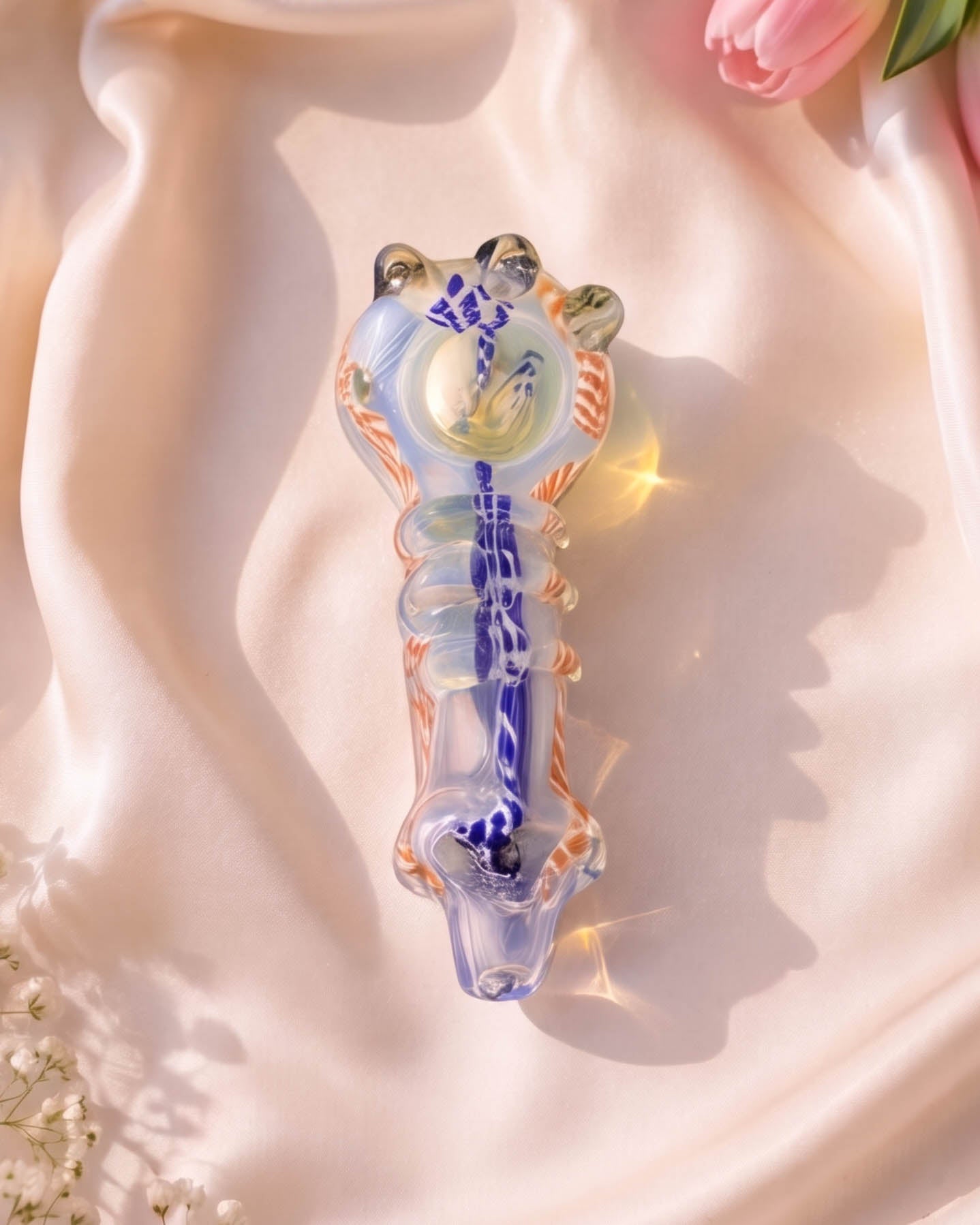 Dreamy Marble Glass Hand Pipe - Fumed