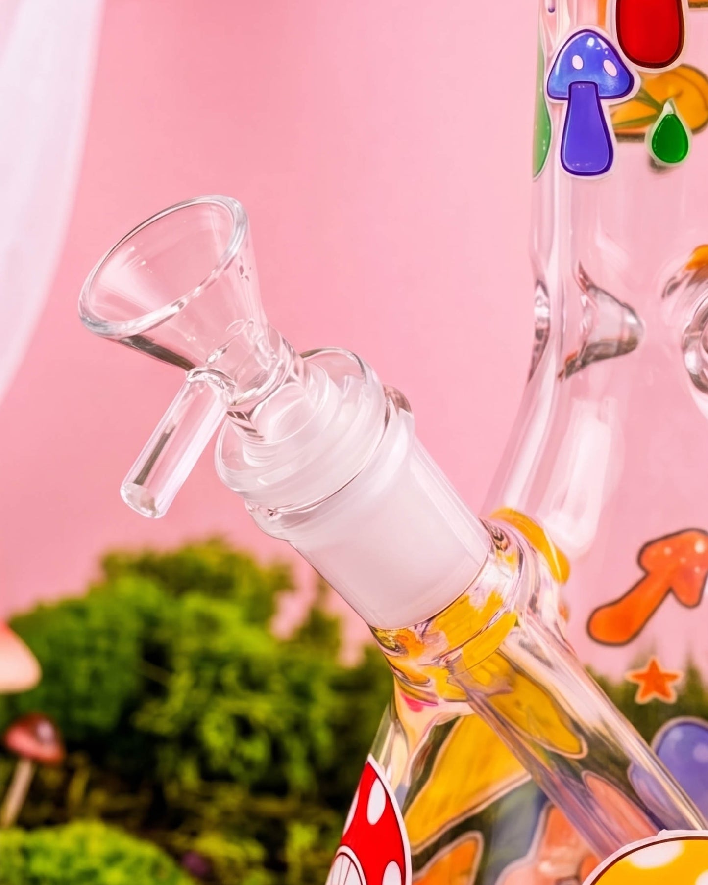 Glow Mushroom Beaker Bong