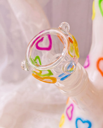 Sweet Glow Hearts Bong