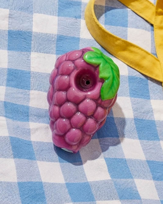 Grape Kiss Ceramic Hand Pipe