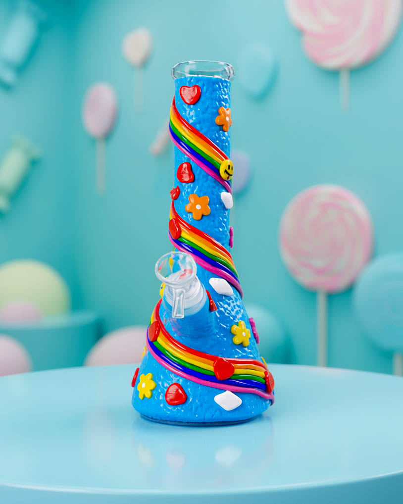 Happy Hearts Beaker Bong