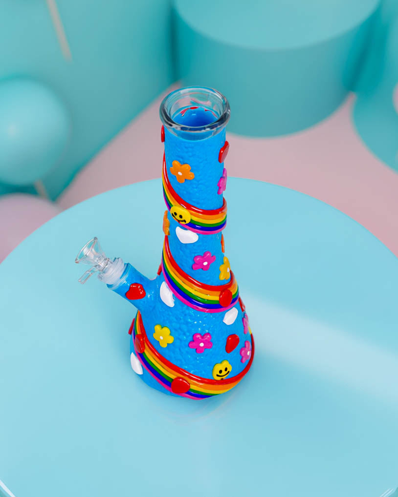 Happy Hearts Beaker Bong
