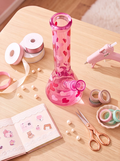 Candy Heart Beaker Bong