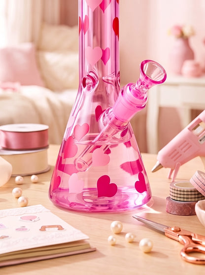 Candy Heart Beaker Bong