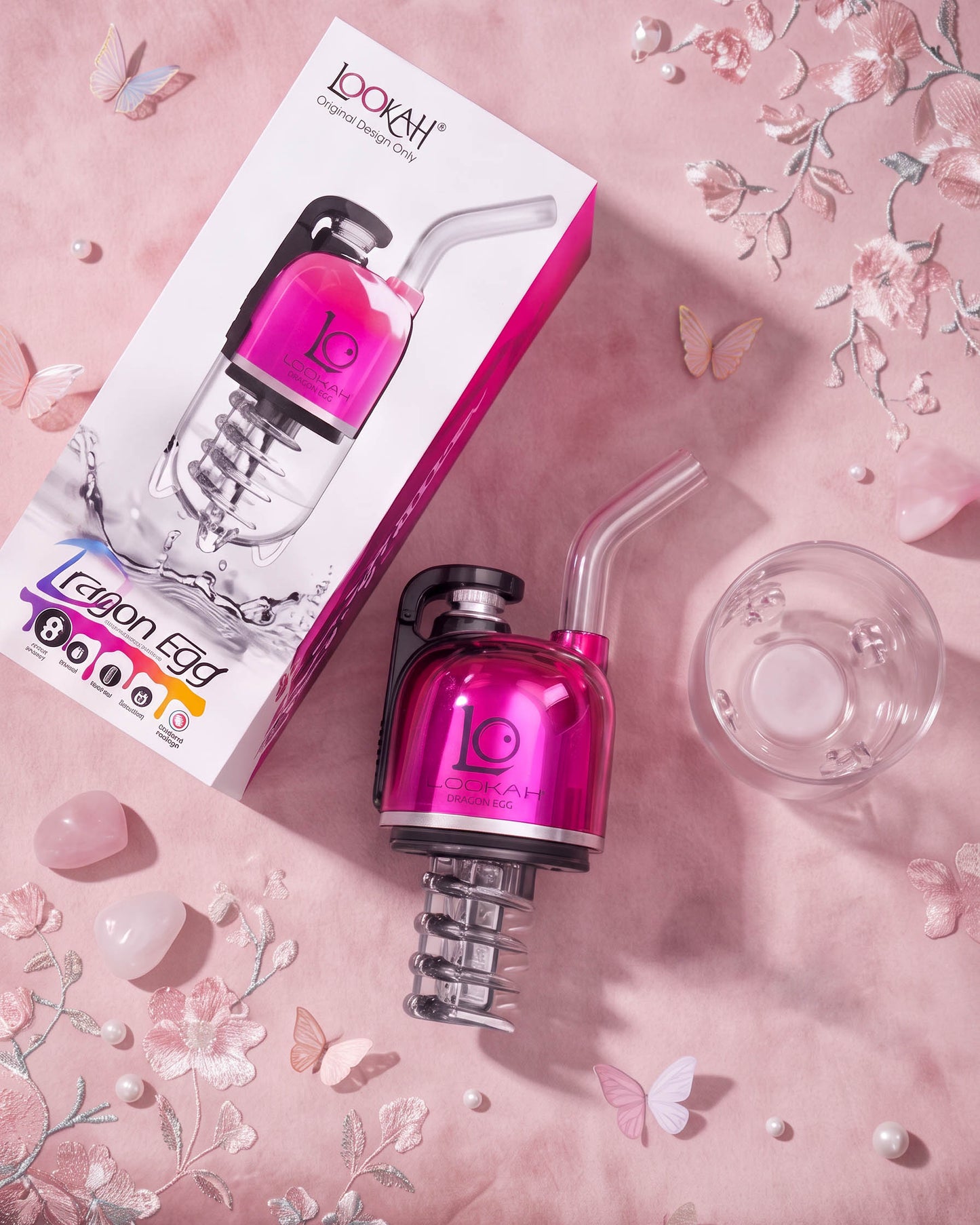 Lookah Mini Dragon Egg E-Rig Vapor Kit - Pink