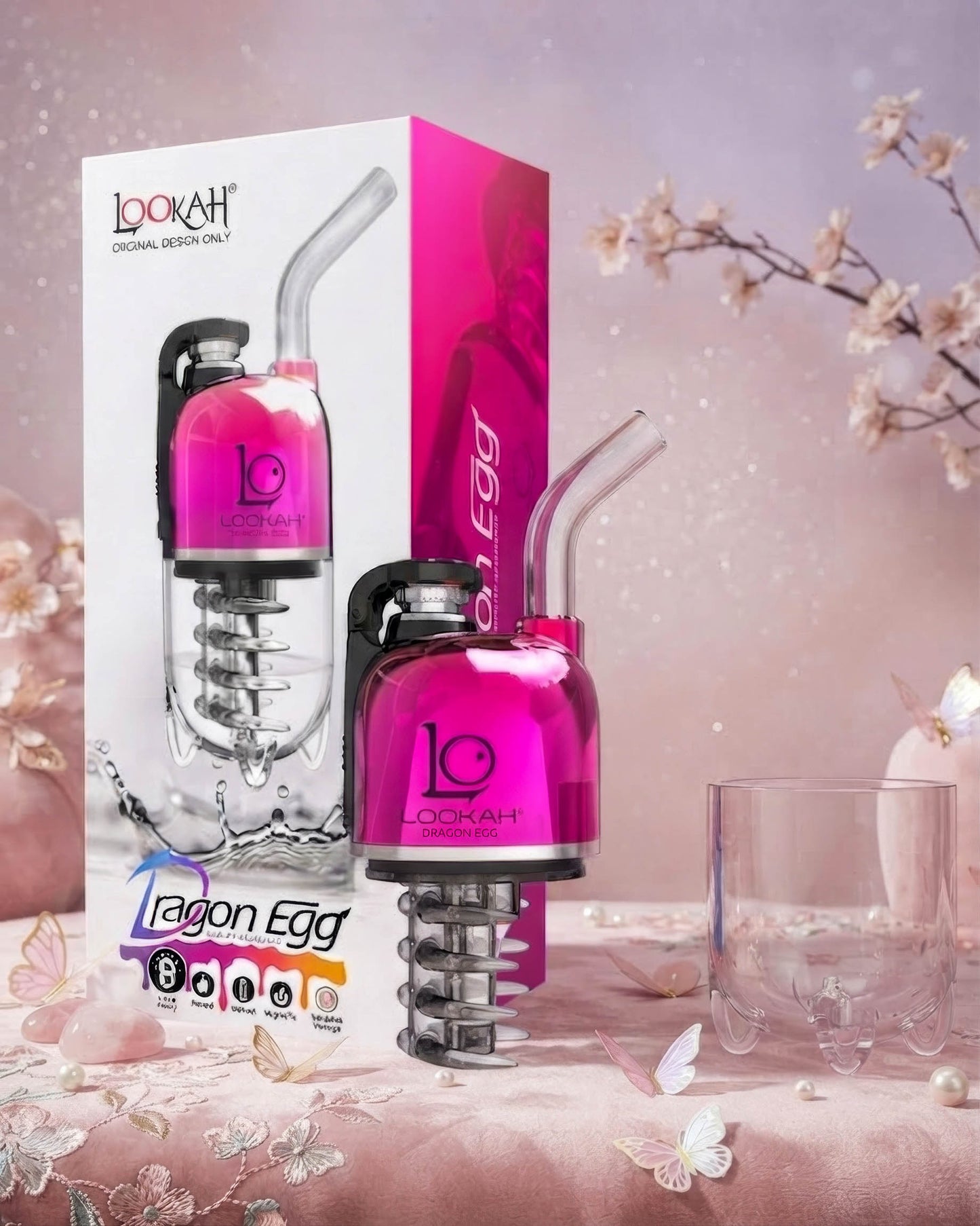 Lookah Mini Dragon Egg E-Rig Vapor Kit - Pink