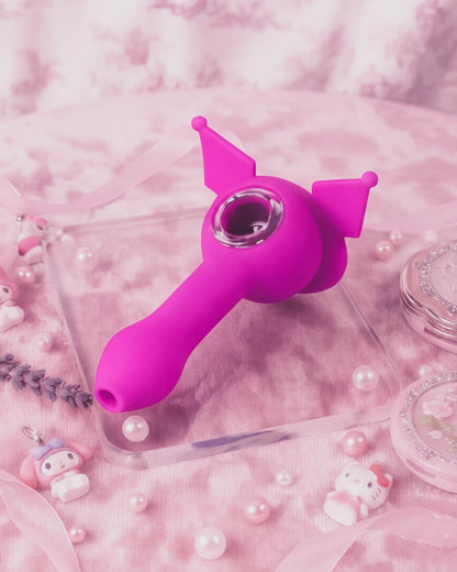 Mischief Kitty Silicone Hand Pipe