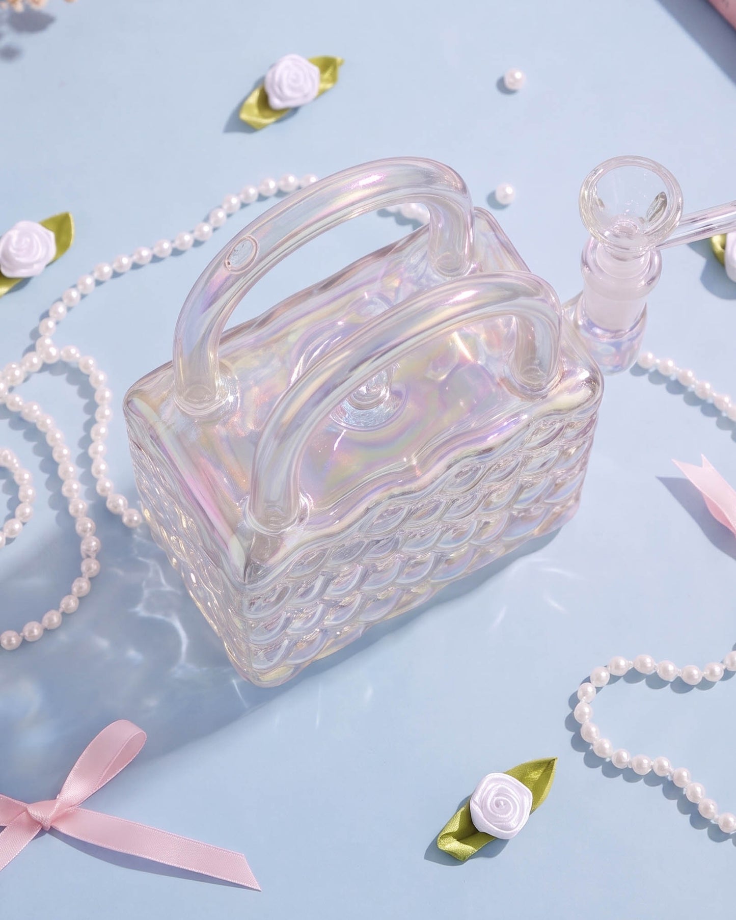 Pearl Charm Iridescent Hang Bag Bong