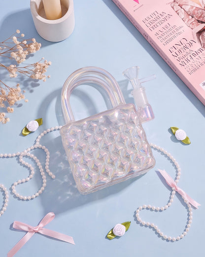 Pearl Charm Iridescent Hang Bag Bong
