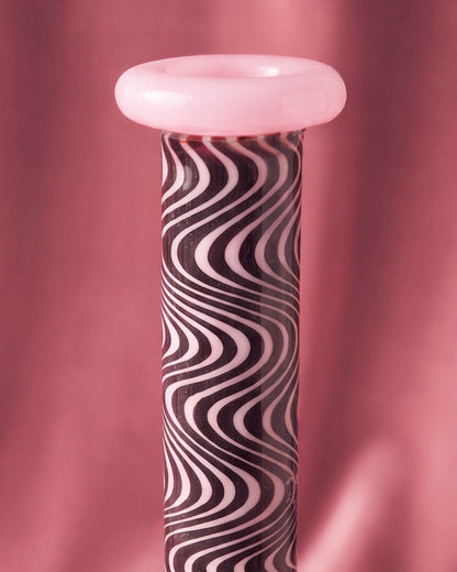 Pink Velvet Swirl Beaker Bong/Dab Rig
