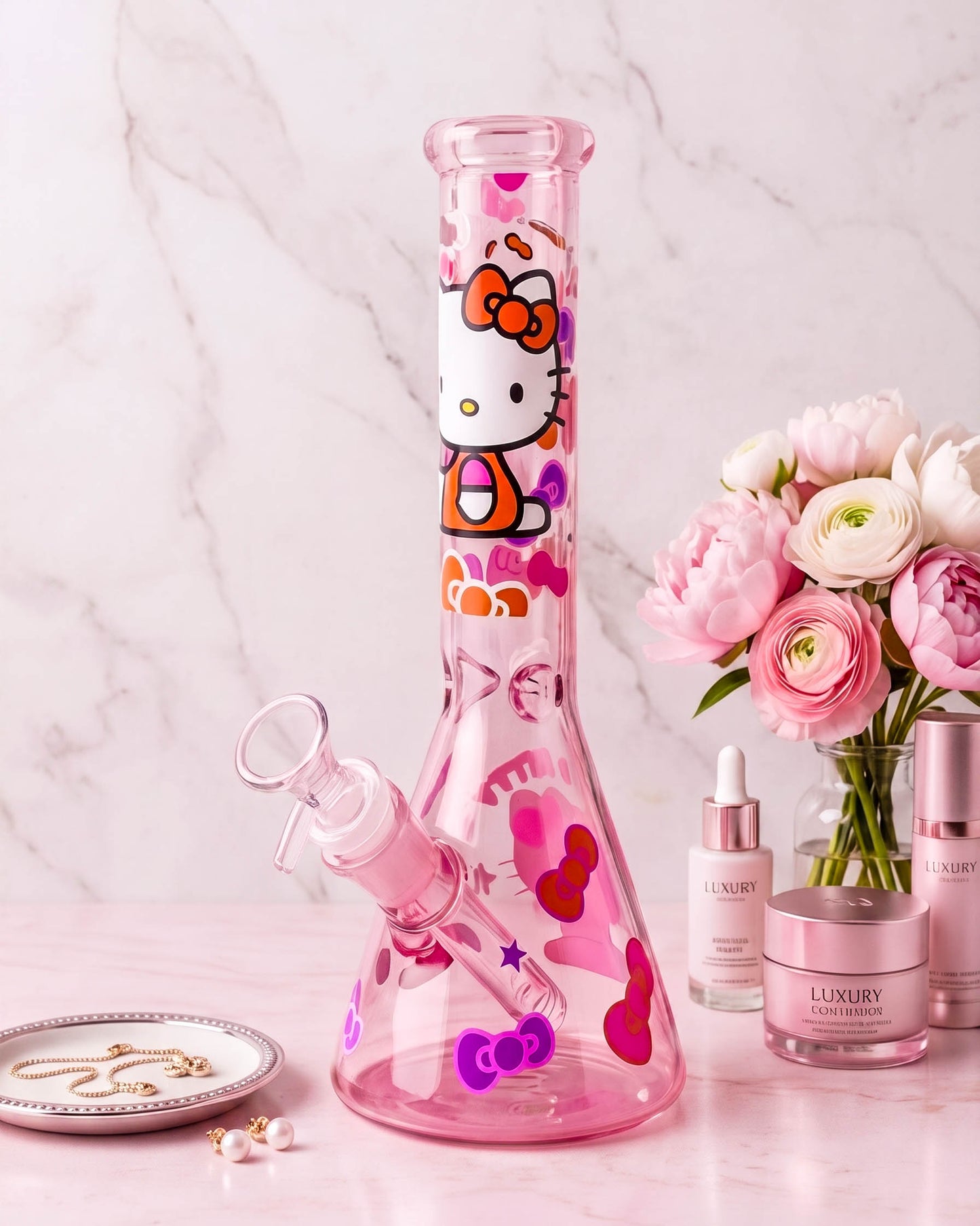 Pookie Kitty Beaker Bong