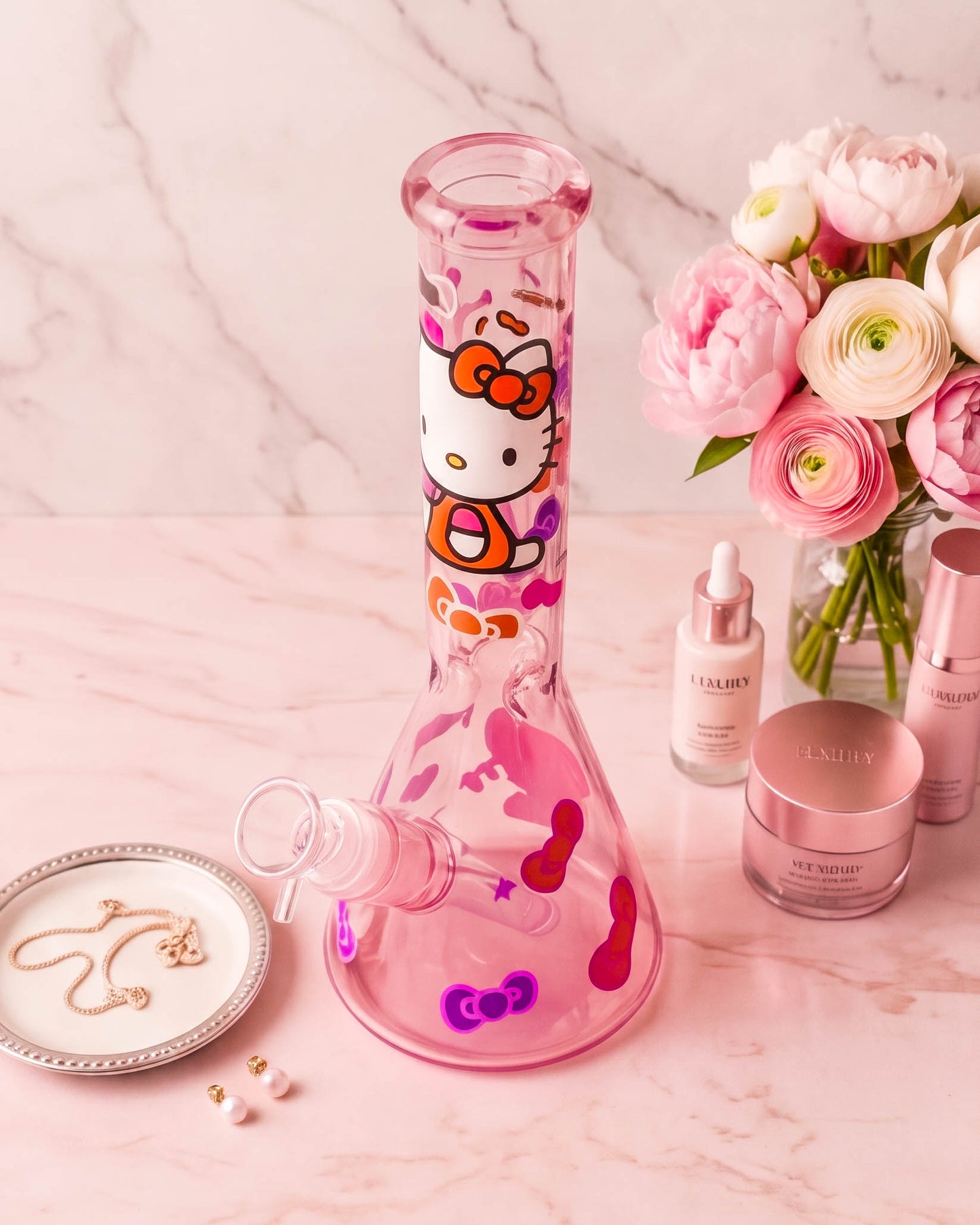 Pookie Kitty Beaker Bong