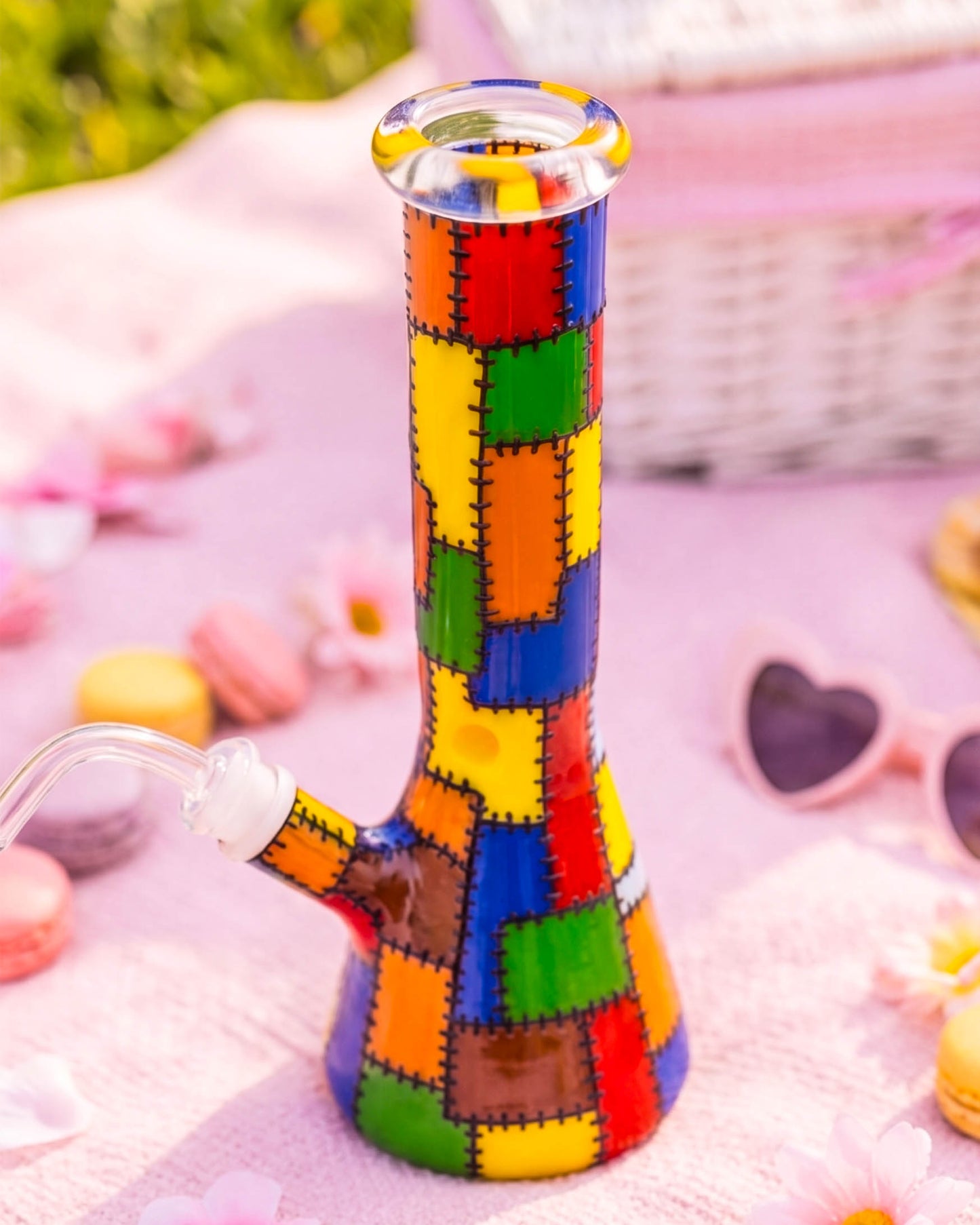 Stitched Rainbow Bong/Dab Rig