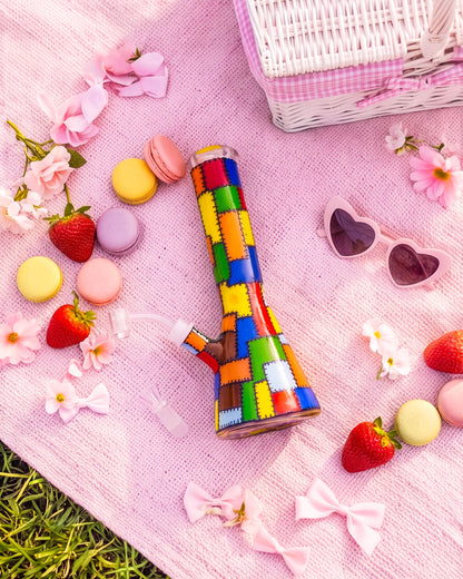 Stitched Rainbow Bong/Dab Rig