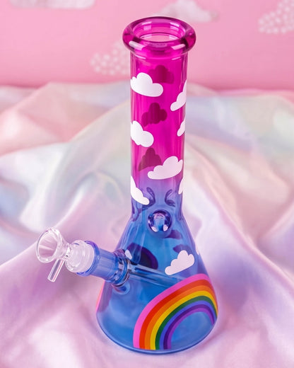 Rainbow Cloud Beaker Bong