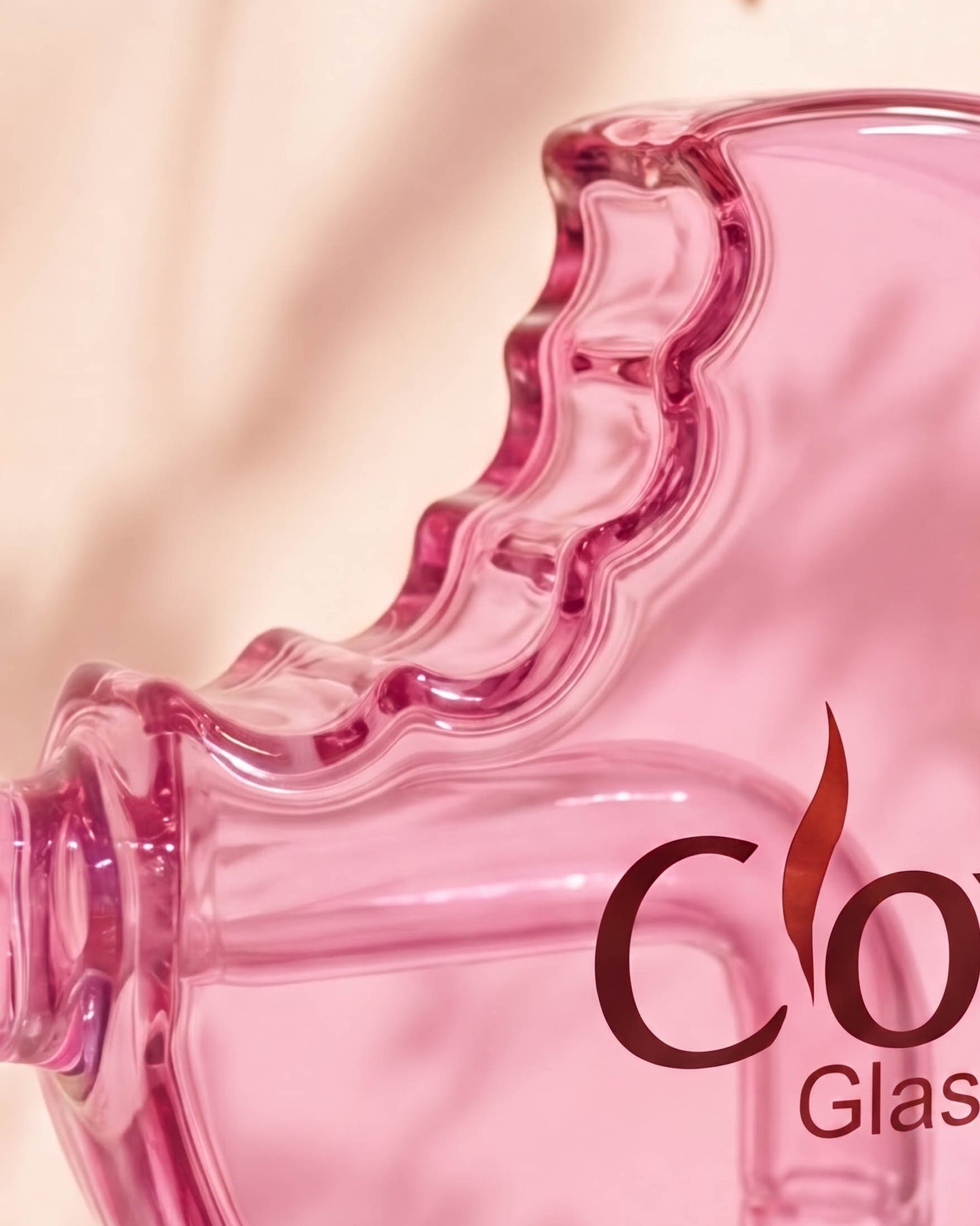 Rosy Candy Bite Bong/Dab Rig - Pink