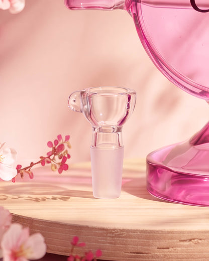 Rosy Candy Bite Bong/Dab Rig - Pink