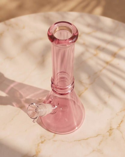 Simple Sweetheart Beaker Bong - Pink
