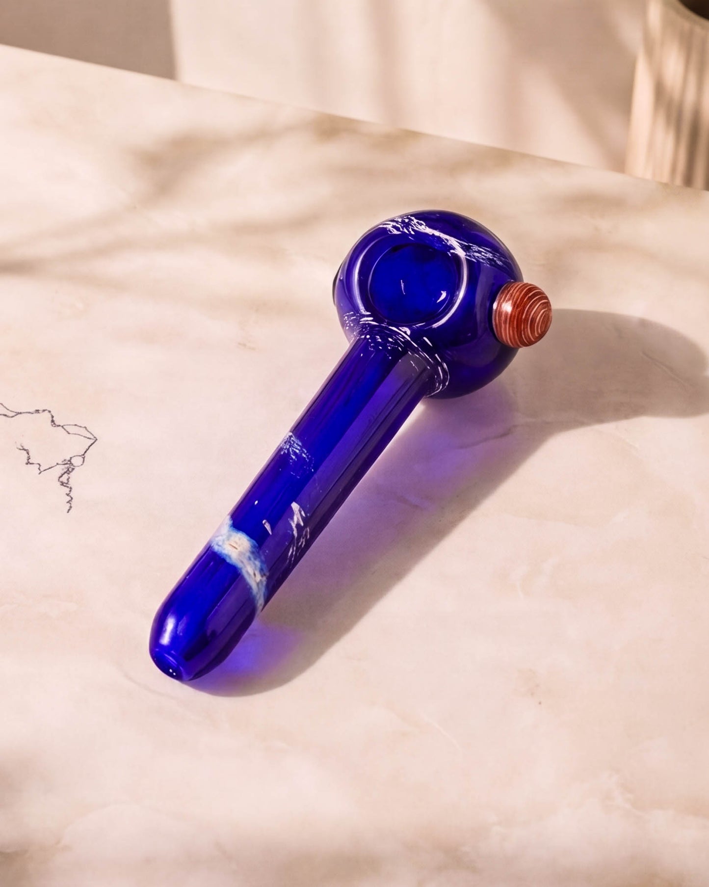 Stardust Aura Fumed Glass Hand Pipe