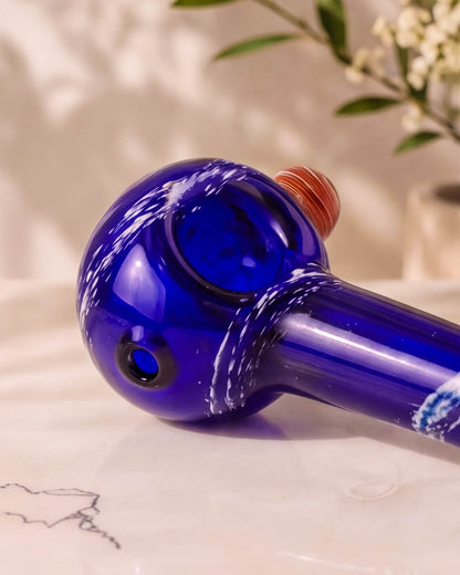 Stardust Aura Fumed Glass Hand Pipe