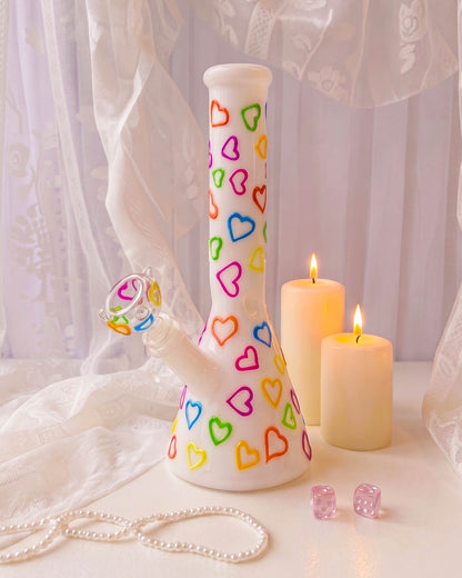 Sweet Glow Hearts Bong