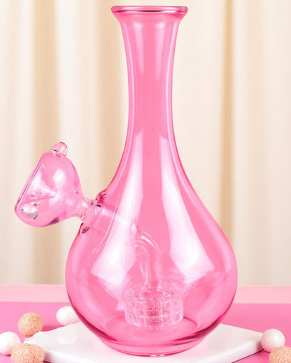 Elegant Pink Vase Bong w/ Bowl